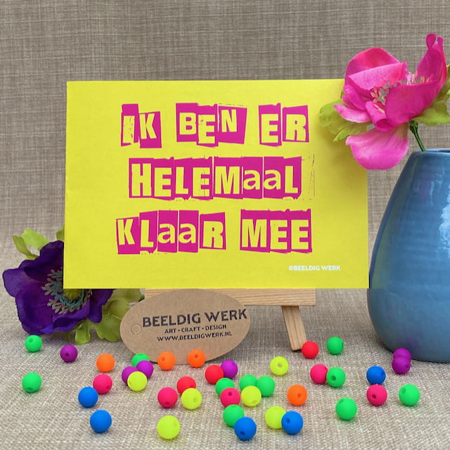 Helemaal klaar mee