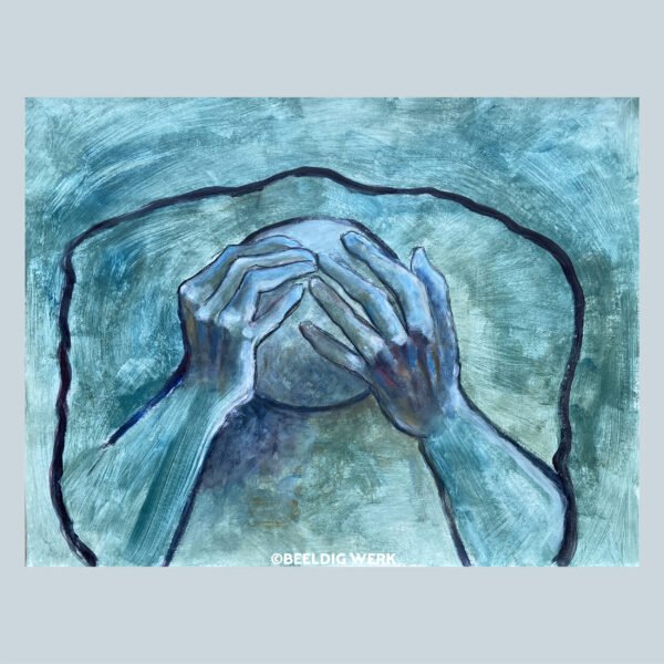 In despair