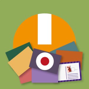 Beeldig werk wenskaarten logo